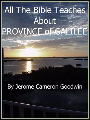 cover image of GALILEE, PROVINCE OF